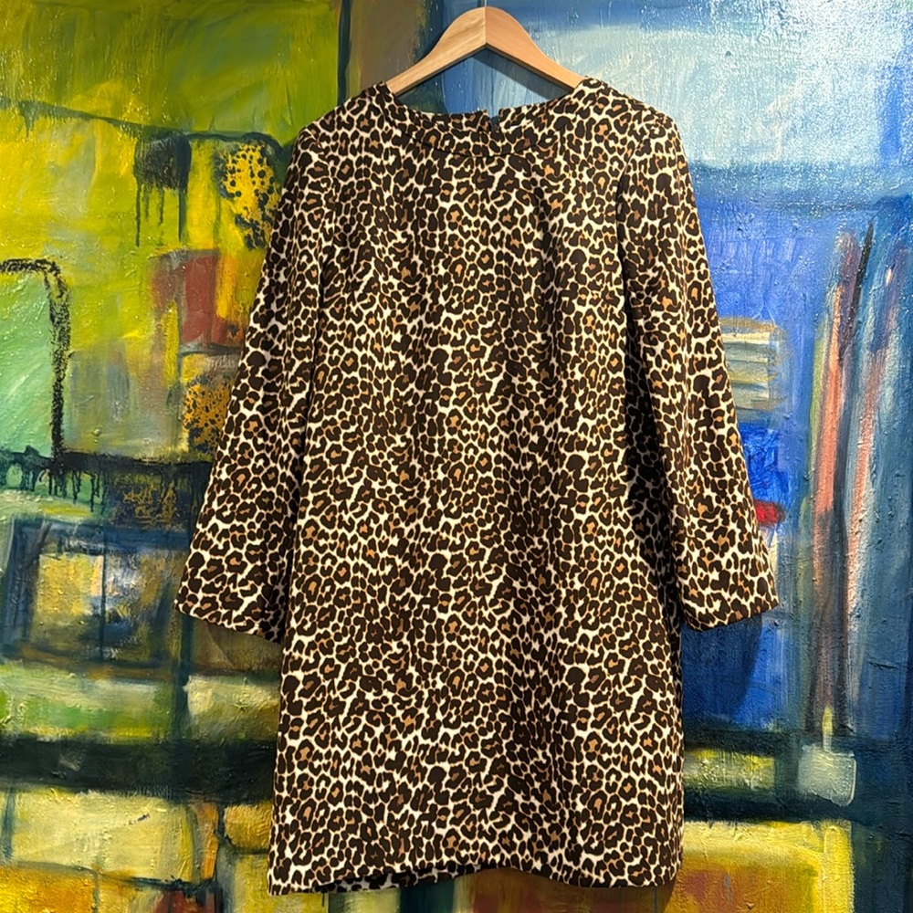 J. Crew leopard print shift dress size 6 NWT